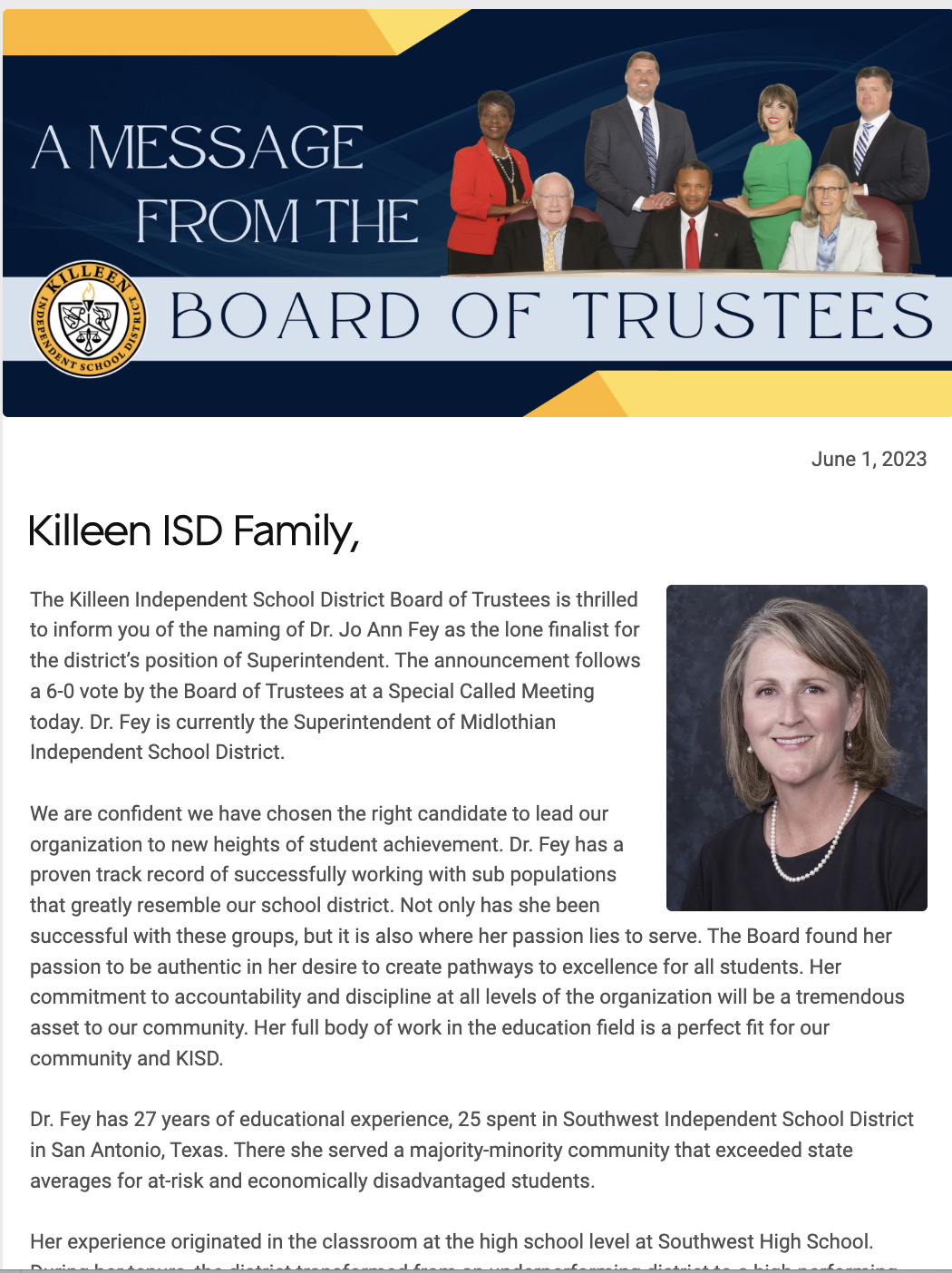 Board of Trustees 